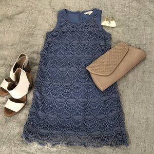 LOFT A-line periwinkle dress
